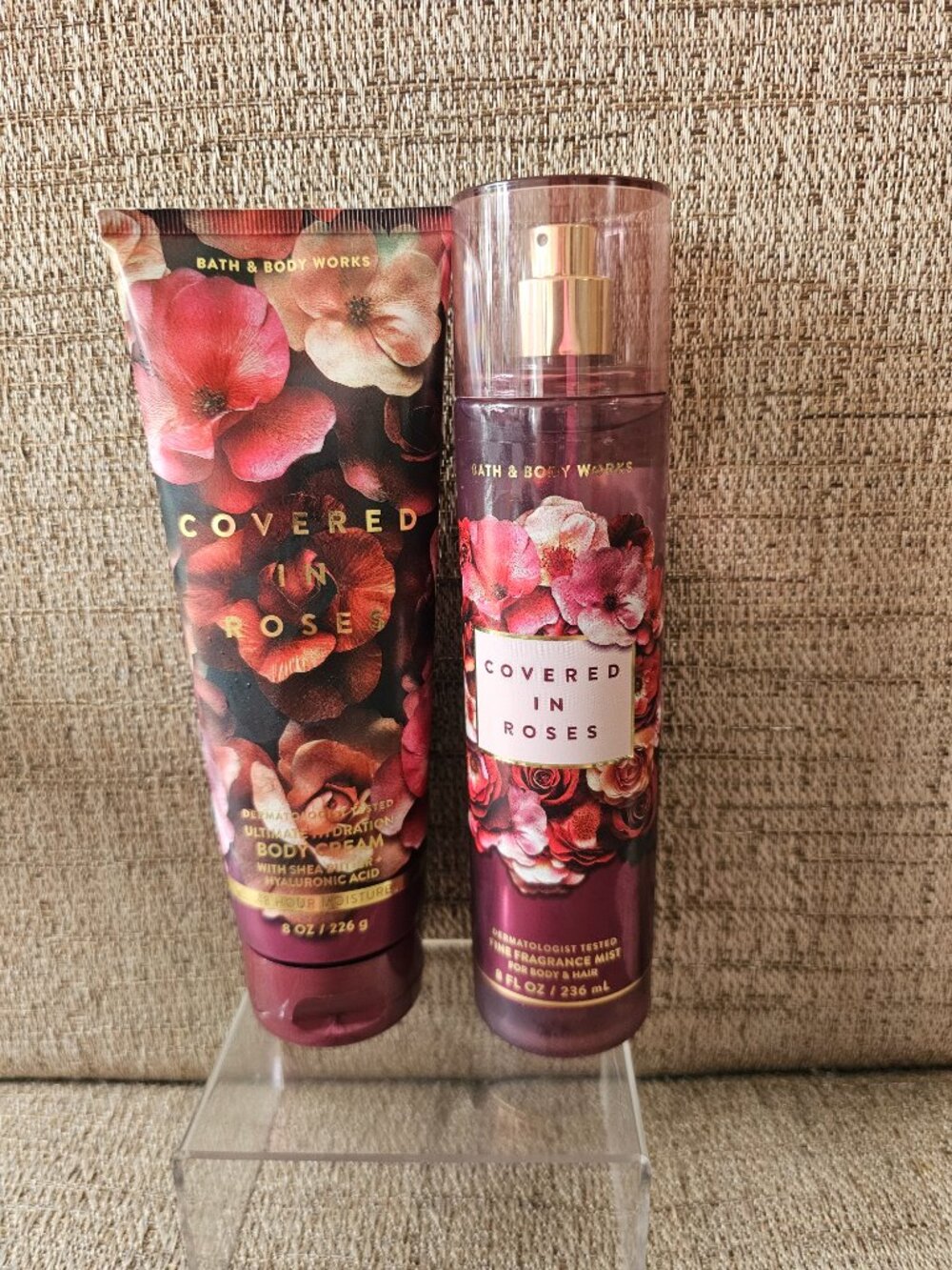 Bath & Body Works Covered in Roses Fragrance Mist & Body Cream Set | New